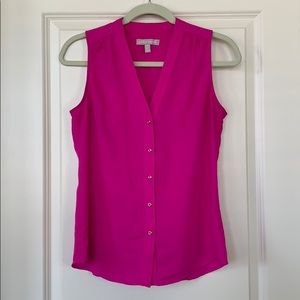 Banana Republic Tops - Hot Pink Banana Republic Button Down Sleeveless Banana Republic Tops - Hot Pink Banana Republic Button Down Sleeveless